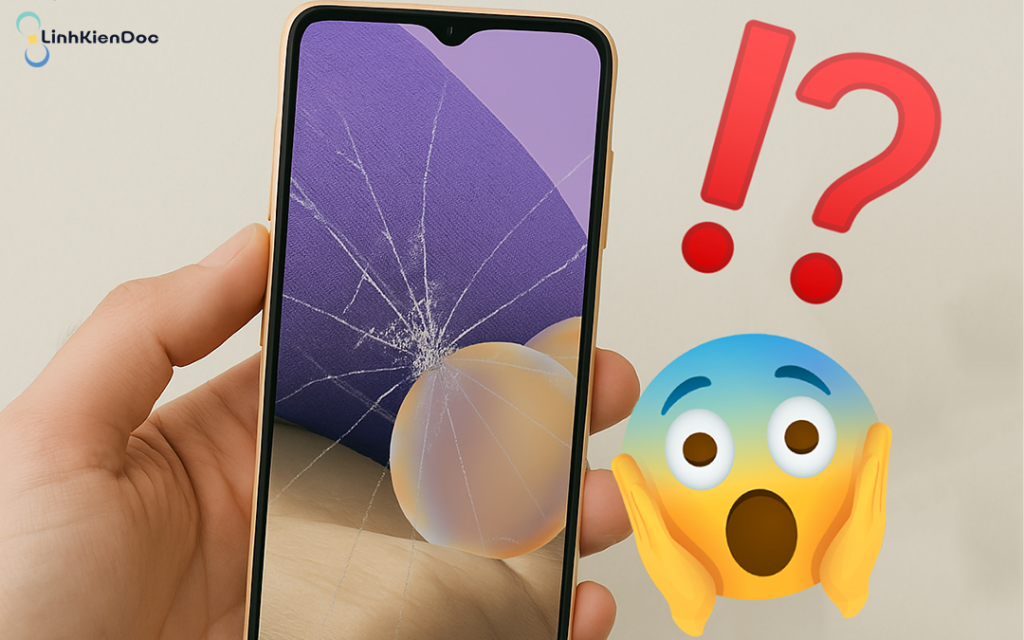 Hướng dẫn cách xử lý màn hình điện thoại bị bể ĐÚNG chi tiết 1 màn hình điện thoại bị bể