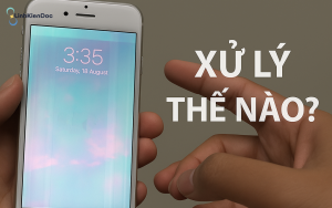 màn hình iphone 6 plus bị sọc mờ
