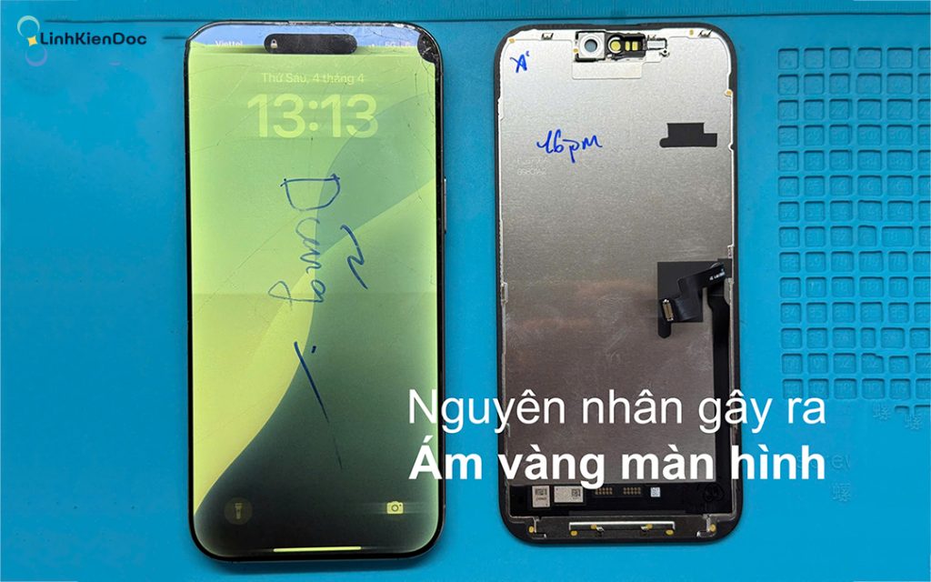 Màn hình bị vàng