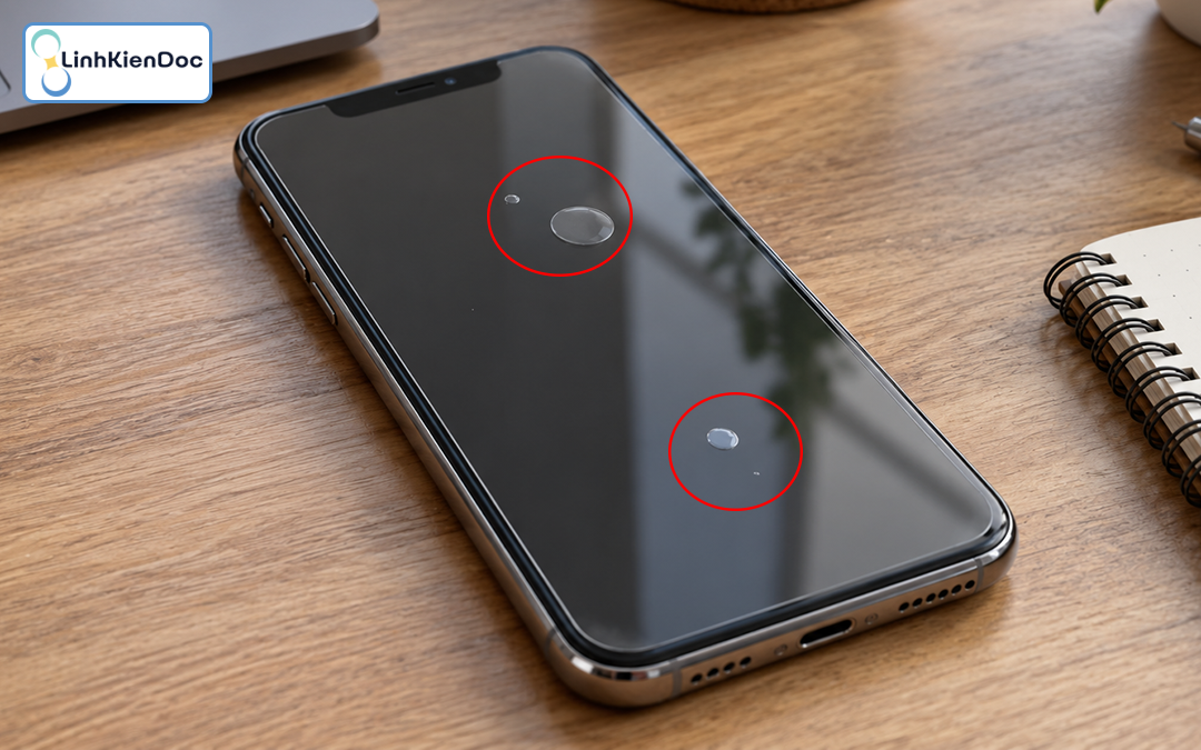 Dán màn hình bị bọt khí có sao không? Cách xử lý trên iPhone