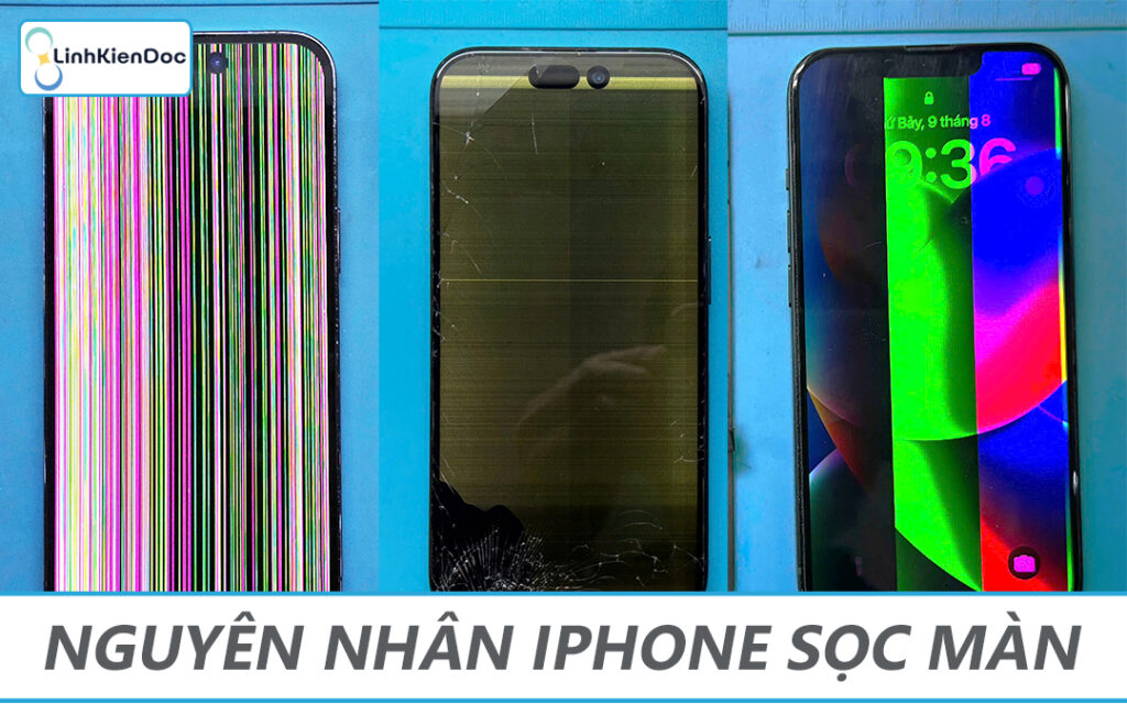 iPhone gặp lỗi điện thoại sọc màn hình sửa thế nào