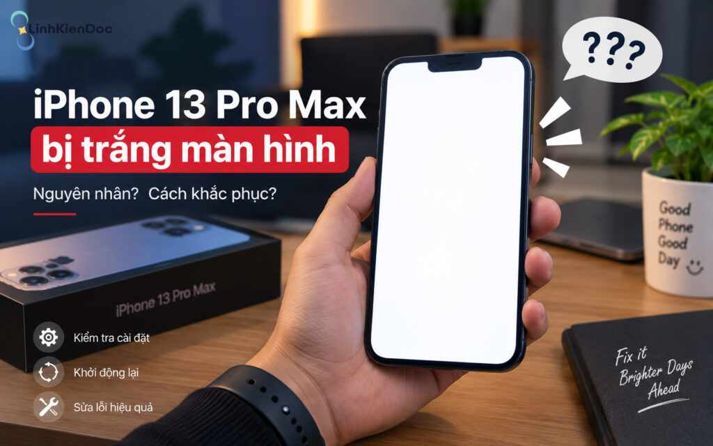 Nguyên nhân và cách sửa lỗi iPhone 13 Pro max bị trắng màn hình
