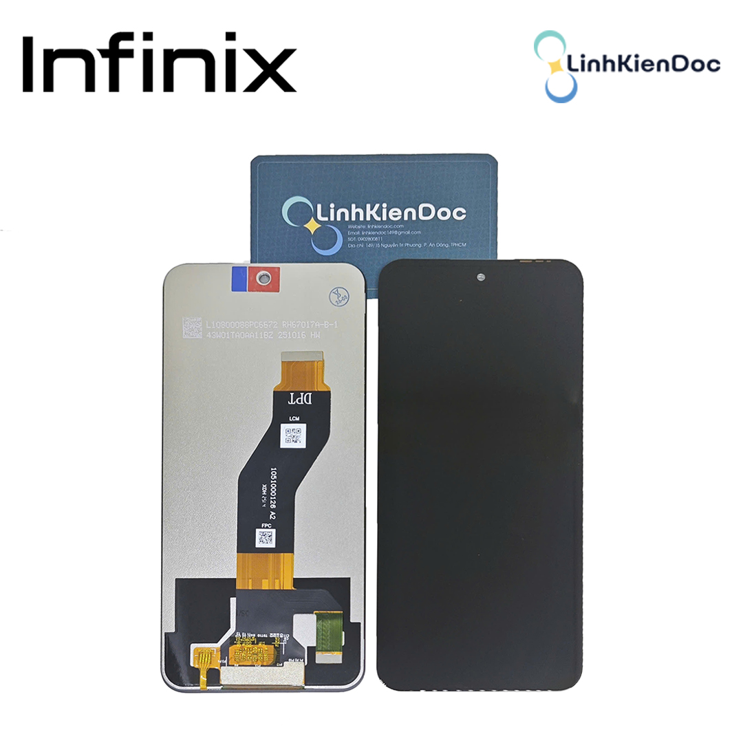 Màn hình Infinix Smart 10 Plus 2025 mã X6725B Full IC trên dây nguồn zin công ty, có hộp 1 Màn hình Infinix Smart 10 Plus full IC hàng công ty