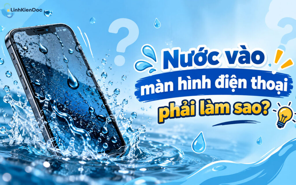 Nước vào màn hình điện thoại phải làm sao? Cách xử lý nhanh tại nhà