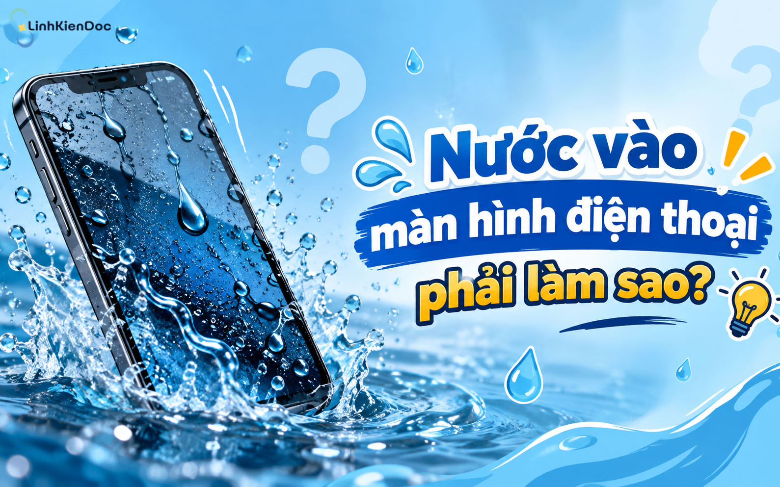 Nước vào màn hình điện thoại phải làm sao? Cách xử lý nhanh tại nhà