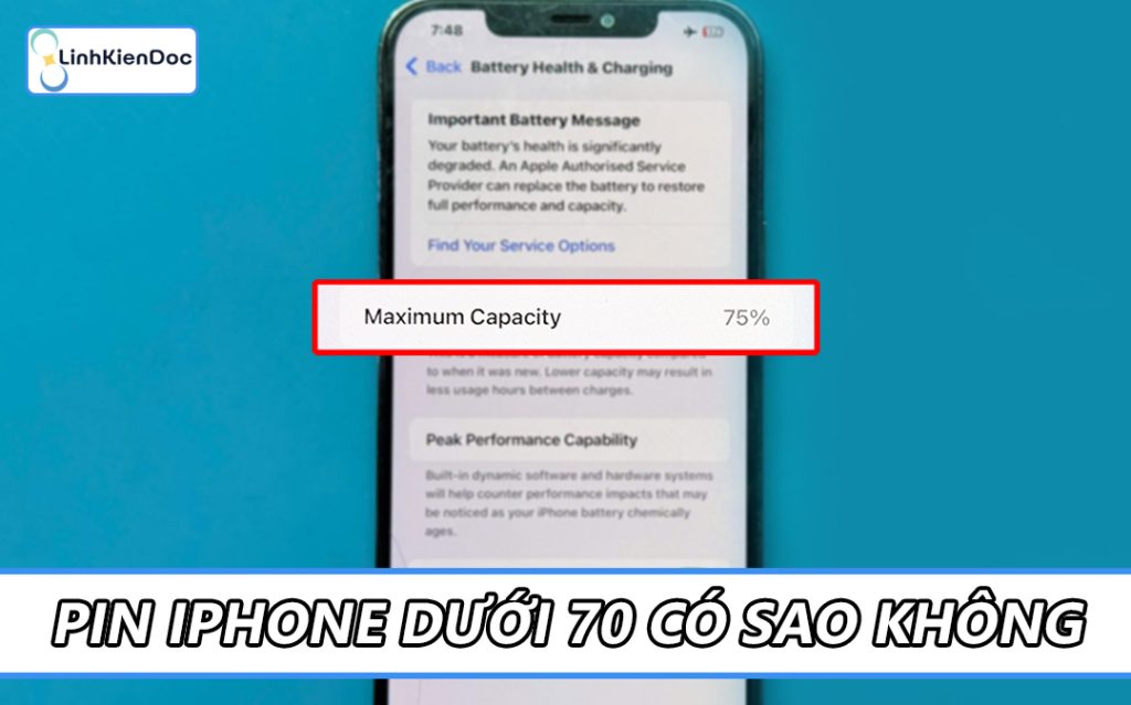 Pin iPhone dưới 70 có sao không? Giải đáp chi tiết 1 Pin iPhone dưới 70 có sao không